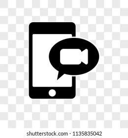 Smartphone vector icon on transparent background, Smartphone icon