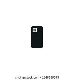 smartphone vector icon on white background