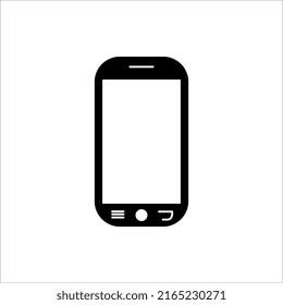 Icono vector Smartphone. Símbolo negro del teléfono aislado en fondo blanco.