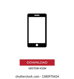 Smartphone vector icon, simple sign for web site and mobile app.