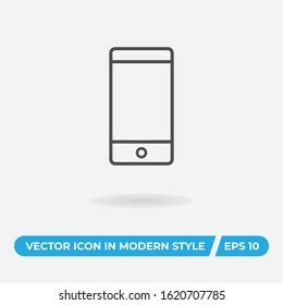 Smartphone vector icon, simple sign for web site and mobile app.