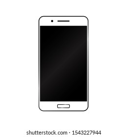 Smartphone Vector Icon with White Background. Smartphone Icon. Smartphone Vector