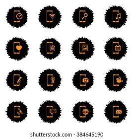Smartphone vector icons for web sites and user interface