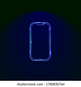 smartphone vector illustration in blue stripe for background