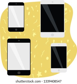 smartphone vector illustration . Concept for web site, shops, app, logo, banner