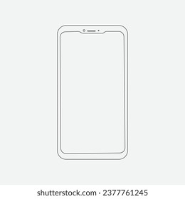 Smartphone Vector Illustration with Hand-Holding Device