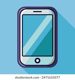 Icono de Ilustración vectorial de smartphone de alta calidad