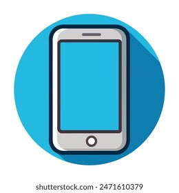 Icono de Ilustración vectorial de smartphone de alta calidad