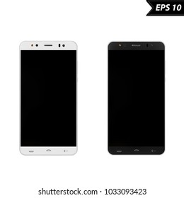 smartphone vector illustration isolated on white photorealism background