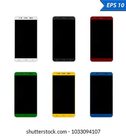 smartphone vector illustration isolated on white photorealism background