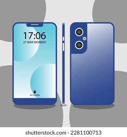 Ilustración vectorial de Smartphone,Plantilla para infografías o interfaz de diseño de interfaz de usuario de presentación
