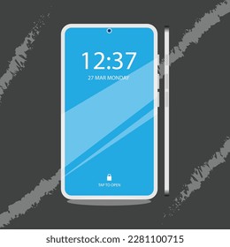 Ilustración vectorial de Smartphone,Plantilla para infografías o interfaz de diseño de interfaz de usuario de presentación