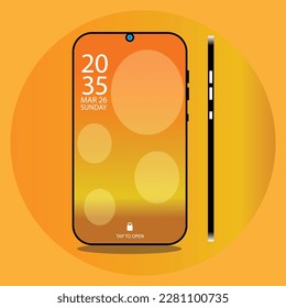 Vektorgrafik von Smartphones, Vorlage für Infografiken oder Präsentationen Benutzeroberfläche für das Design