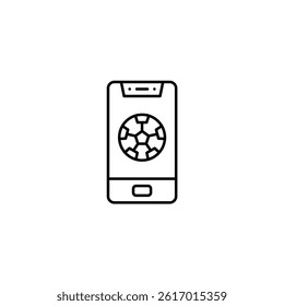 Smartphone vector line icon icons design