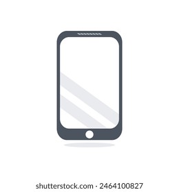
Smartphone vector mobile mockup design. Realistic cellphone device frame with blank screen for UI UX presentation template isolated on white background