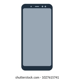 Smartphone vector on white background isolated.