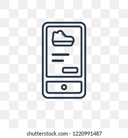 Smartphone vector outline icon isolated on transparent background, high quality linear Smartphone transparency concept can be used web and mobile