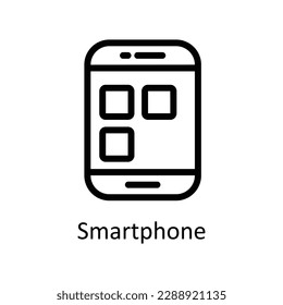 Smartphone Vector   outline Icons. Simple stock illustration stock