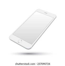 Smartphone vector realistic. Can use for printing, website, presentation element. for app demo on phone.