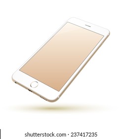 Smartphone vector realistic. Can use for printing, website, presentation element. for app demo on phone.