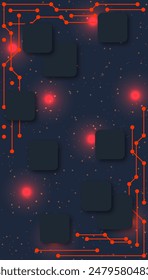 Smartphone vector wallpaper. Technology style background