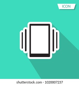 
Smartphone vibrating vector icon, phone vibrating vector icon isolated on background.