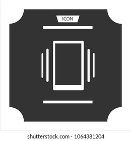 Smartphone vibrating vector icon, phone vibrating vector icon isolated on background.