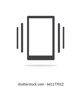 Smartphone vibrating vector icon, phone vibrating vector icon 10 EPS.