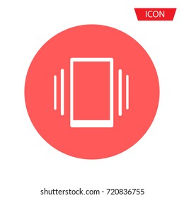 Smartphone vibrating vector icon, phone vibrating vector icon isolated on background. 