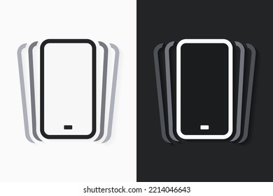 Smartphone vibration icon. Phone shaking. Illustration vector