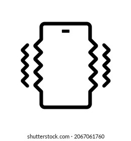 Icono de vibración de Smartphone. Símbolo de vibración del teléfono. Vector de ilustración