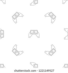 Smartphone video live pattern seamless vector repeat geometric for any web design