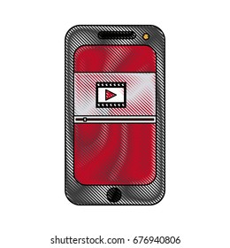 smartphone video play button app mobile