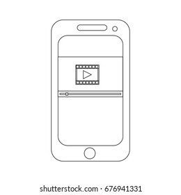smartphone video play button app mobile