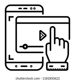 Smartphone with video player