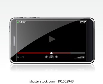 Smartphone with video player