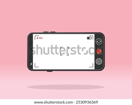 Smartphone Video Recording Screen Buttons Interface