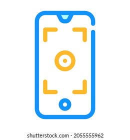 smartphone viewfinder color icon vector. smartphone viewfinder sign. isolated symbol illustration