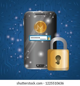 smartphone with virtual coin monero