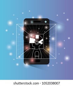 smartphone with virtual reality technology