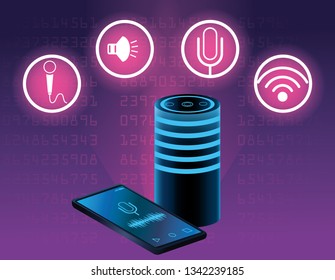 Smartphone voice recognition speaker