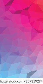 Smartphone Wallpaper or Mobile Wallpaper. Low polygonal background with color gradient