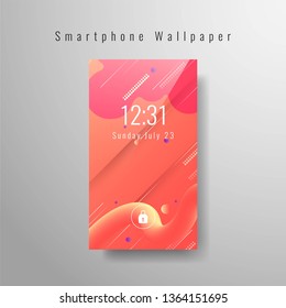 Smartphone wallpaper stylish vector design