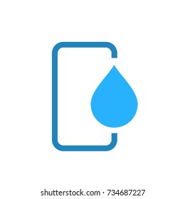 Smartphone Water Logo & Icon Element