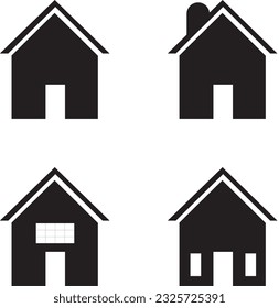 Smartphone, web, computer or app home contact icon