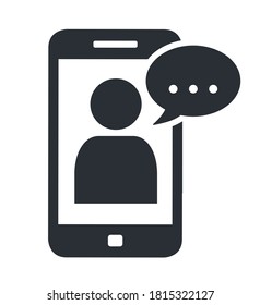 Icono de llamada de vídeo web de Smartphone