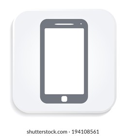 Smartphone white icon
