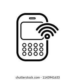 smartphone with wifi icon