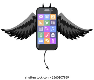 smartphone with wings