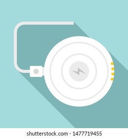 Smartphone wireless charger icon. Flat illustration of smartphone wireless charger vector icon for web design